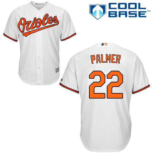 Orioles #22 Jim Palmer White Cool Base Stitched Youth MLB Jersey - Click Image to Close